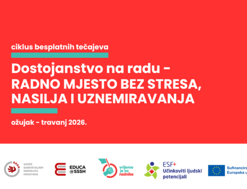 CIKLUS TEČAJEVA: Radno mjesto bez stresa, nasilja i uznemiravanja